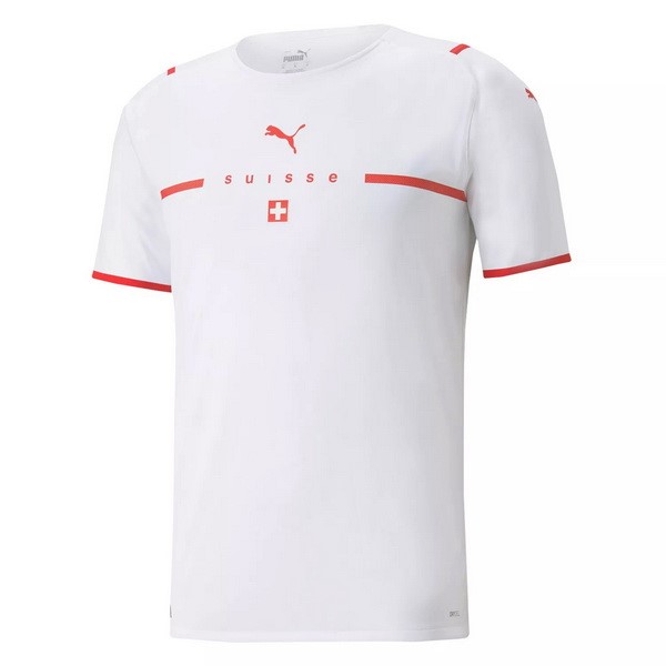 Tailandia Camiseta Suiza 2ª 2021 Blanco